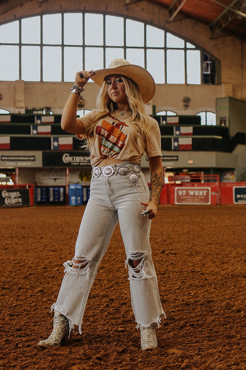 Wild West Welcomes You Marquee Graphic T-shirtSand DuneS