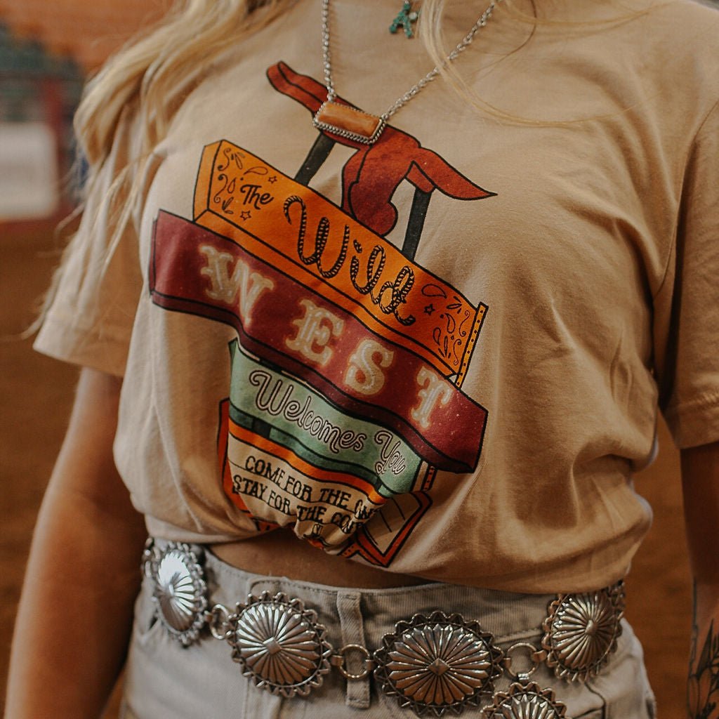 Wild West Welcomes You Marquee Graphic T-shirtSand DuneS
